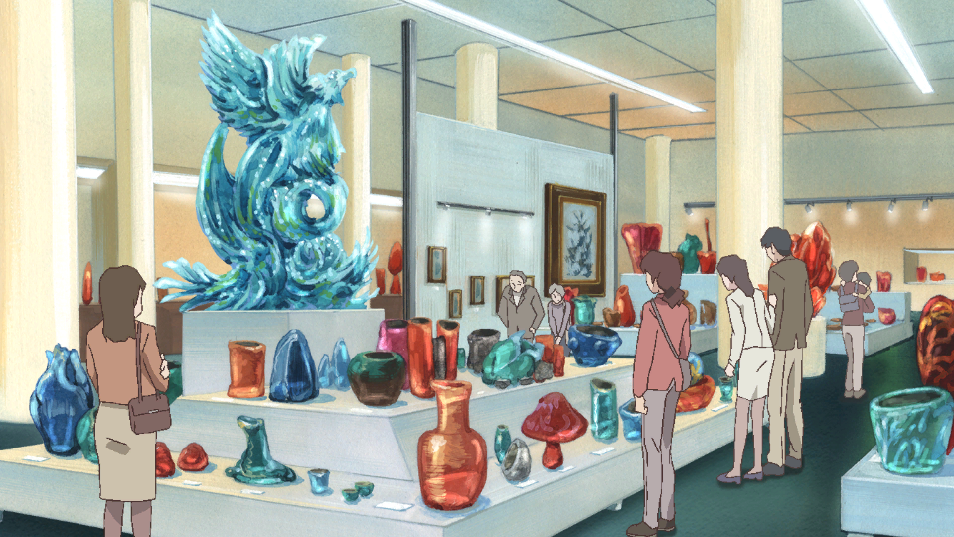 Museum exhibit for Museum (Glass Exhibition)